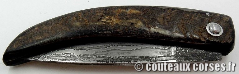 couteau corse Manu Padovani damas et amarante couteau-corse-artisanal-damas-corne-bouc-padovani-1-2