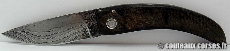 couteau corse artisanal bois d amarante et damas couteau-corse-artisanal-damas-corne-bouc-padovani-5