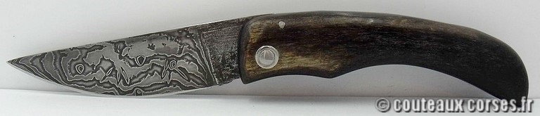 couteau corse artisanal bois d amarante et damas couteau-corse-artisanal-damas-corne-bouc-padovani-5