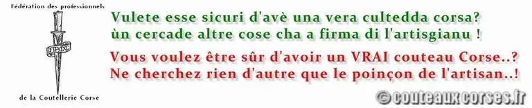 syndicat de couteliers corses FPCC syndicat de couteliers corses label