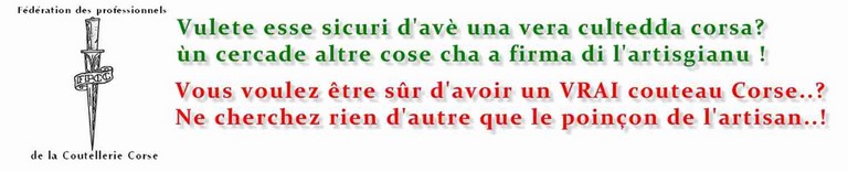 syndicat de couteliers corses FPCC syndicat de couteliers corses label