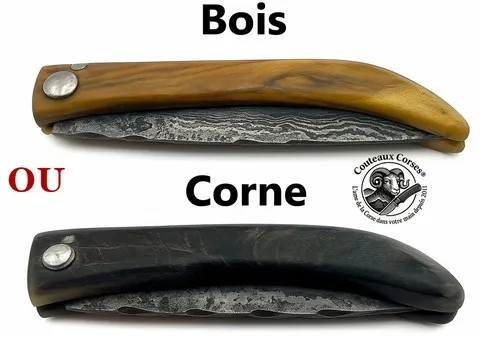 couteau manche bois ou corne