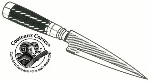 stylet corse de type génois simple tranchant
